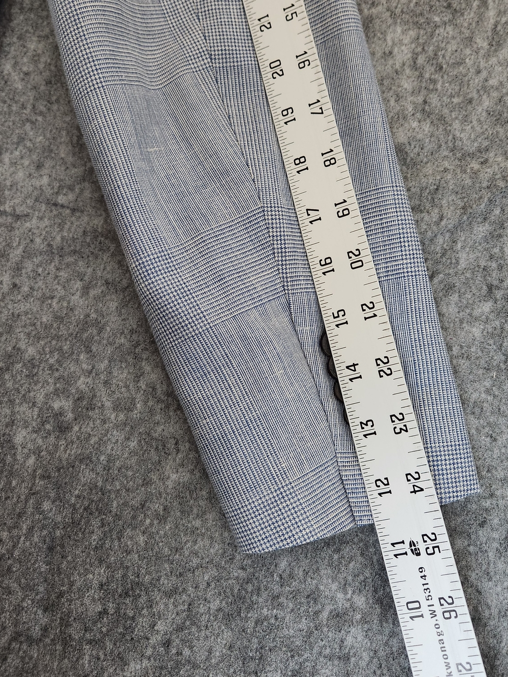 Suitsupply Lazio Vitale Barberis Wool Silk Linen Blazer Jacket Men's 46R Blue - Picture 12 of 12
